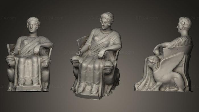Statues antique and historical (Goddess, STKA_0840) 3D models for cnc